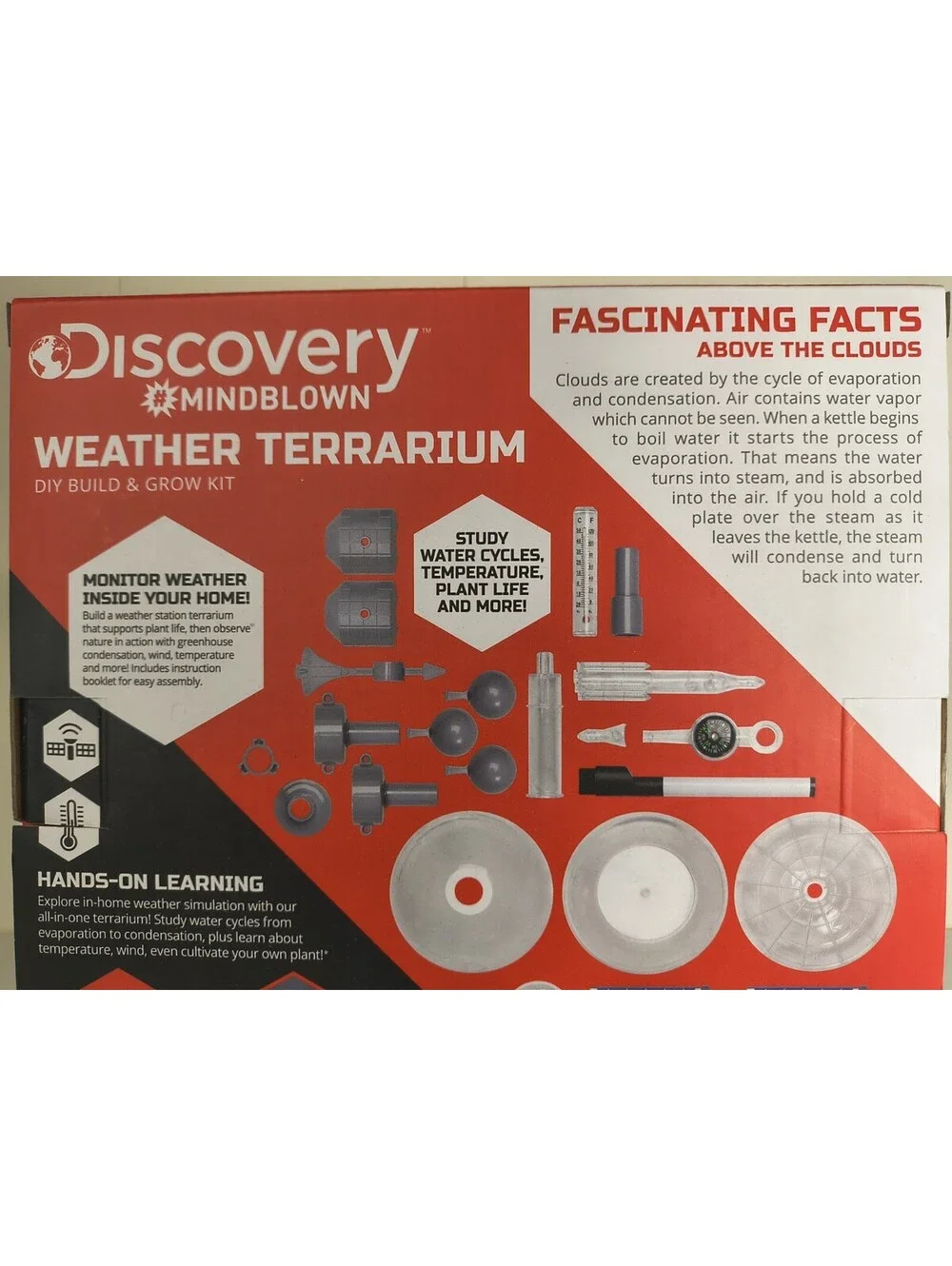 Discovery Weather Terrarium Stem DIY Build & Grow Kit STEM New Kids Science Nasa